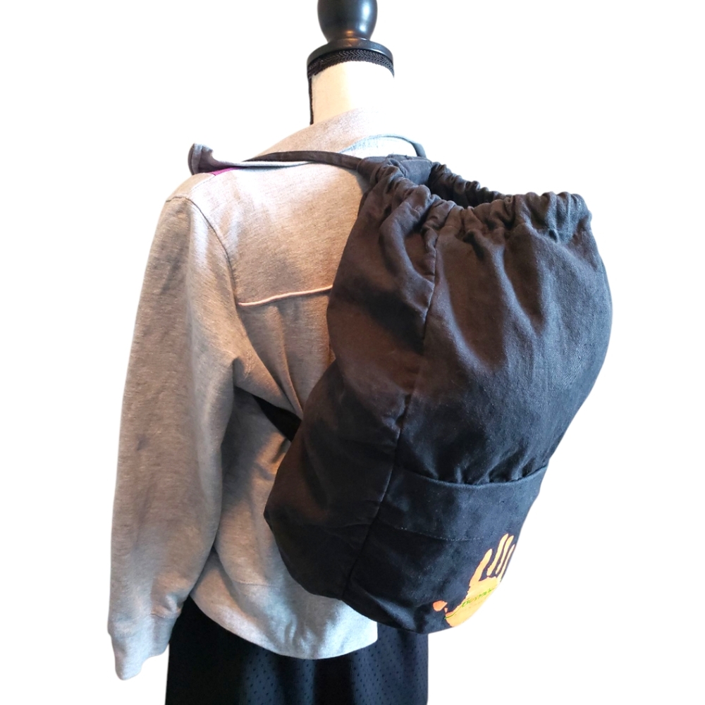Bucket Bag Fabric Backpack